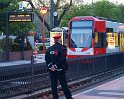 Person von Bahn erfasst Koeln Deutz Deutzer Freiheit P38